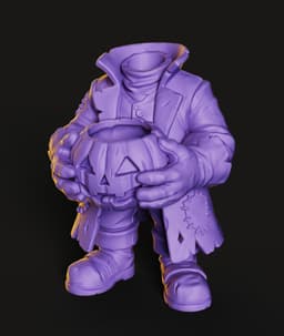 Headless Horseman STL | Halloween Decor 3D Print | Candle 3d model