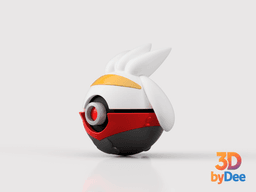 Raboot Poke Ball 3d model