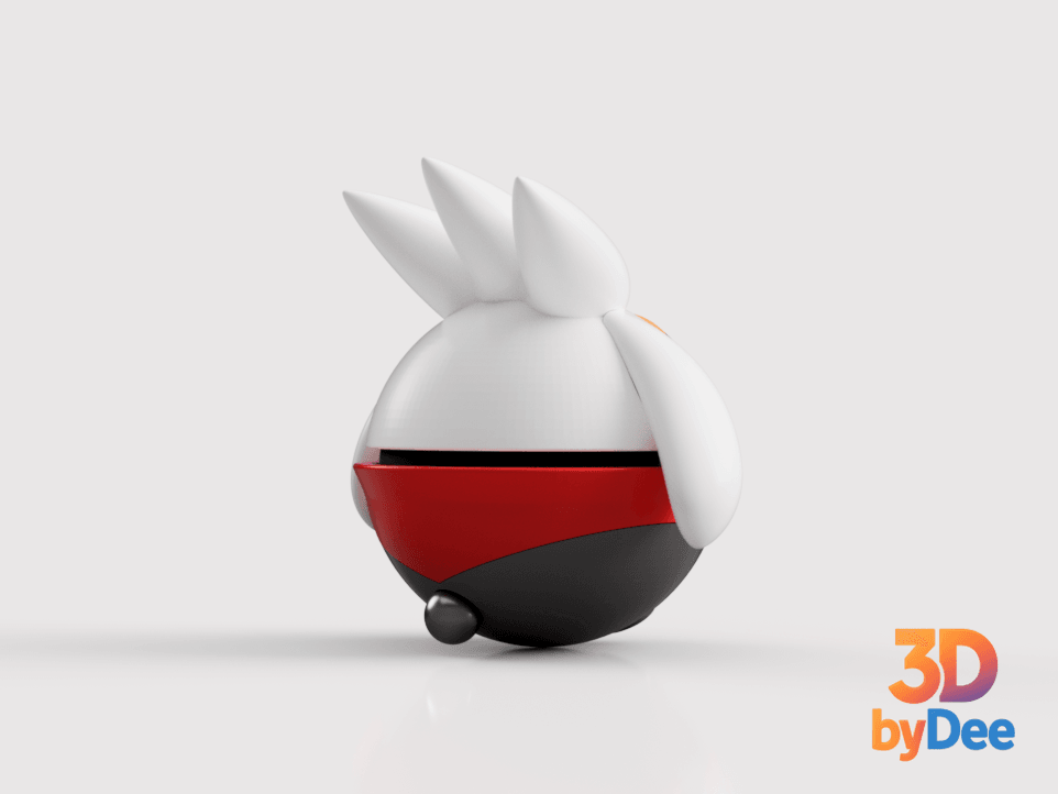 Raboot Poke Ball 3d model
