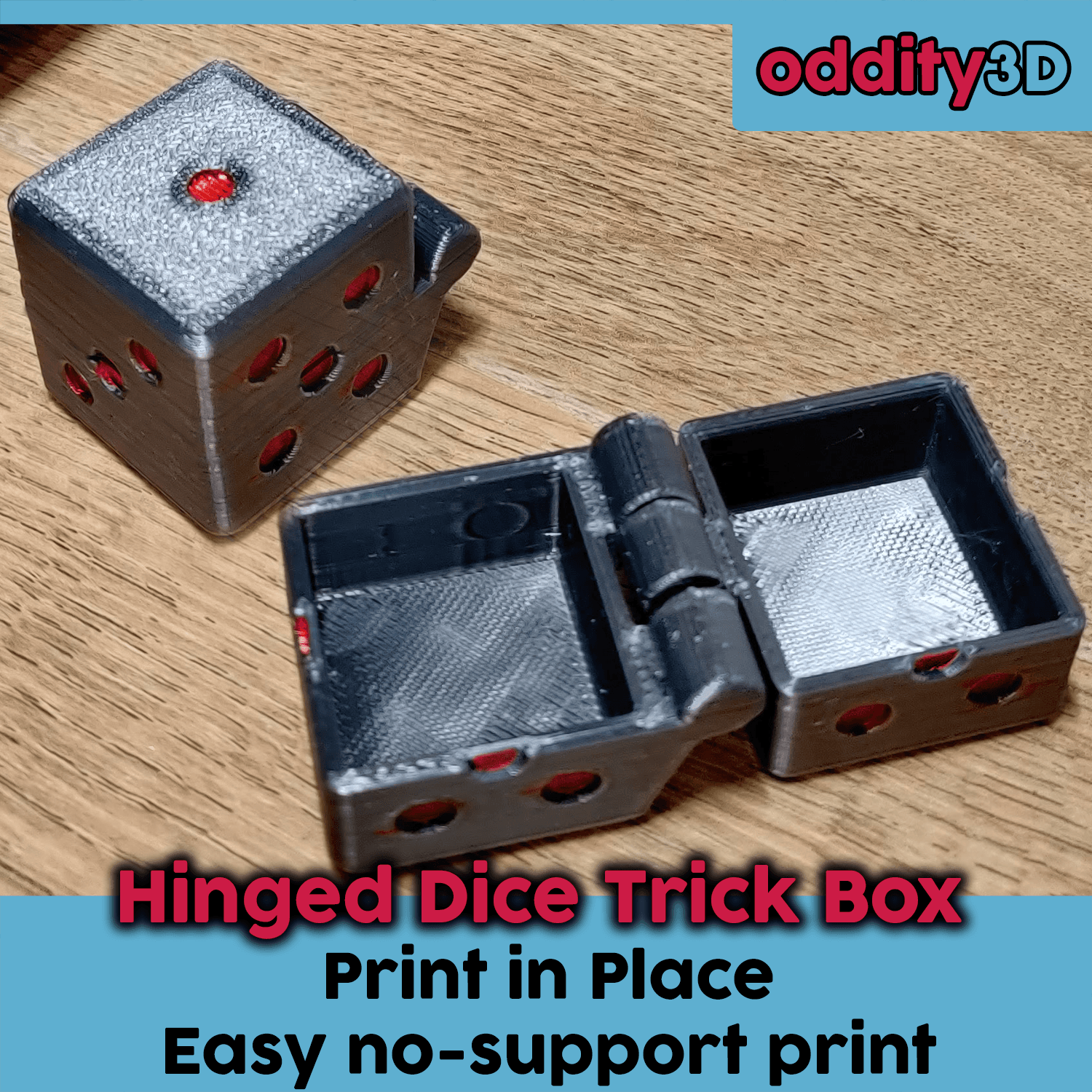 Hinged Dice Trick Box 3d model