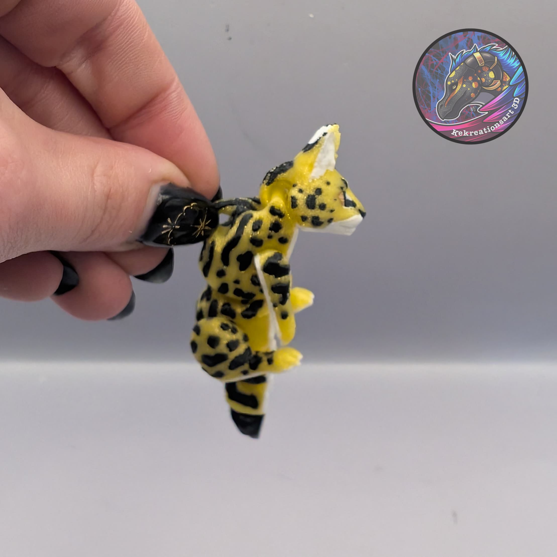 flexi scuffed serval 3d model