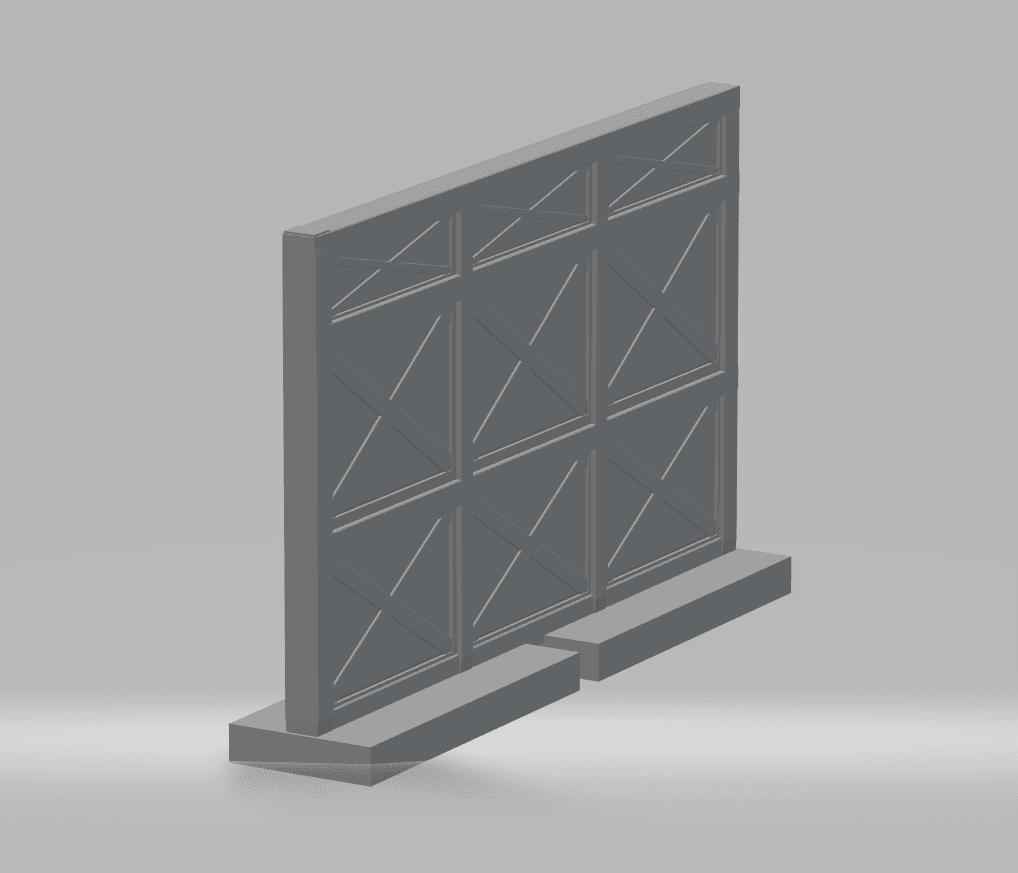 FHW: Mod Sec Industrial wall 3d model