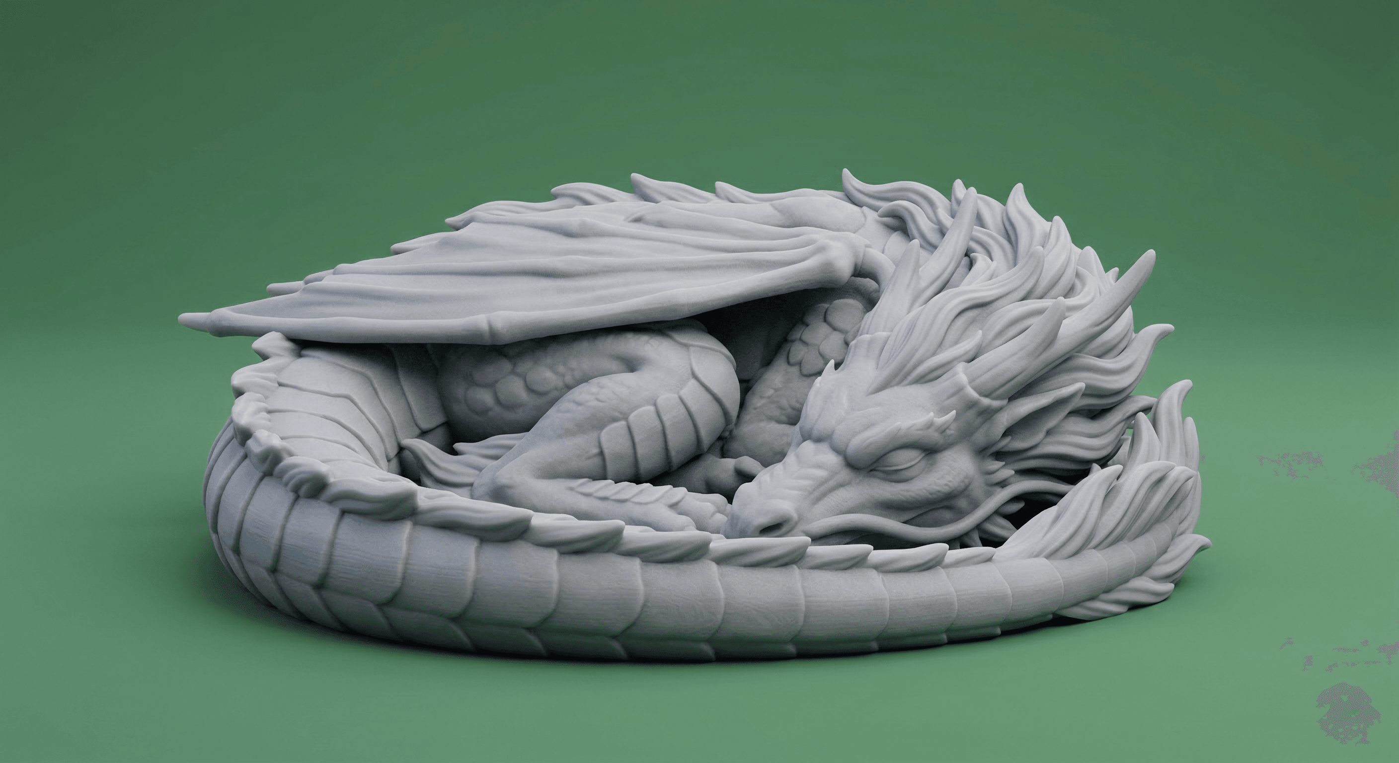 Asiatic Sleeping Dragon Series #3 3d model