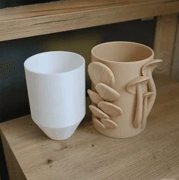 Mushroom pot (no support) 3d model
