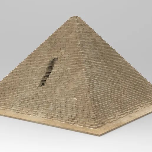 Mykerinos Pyramid 3d model