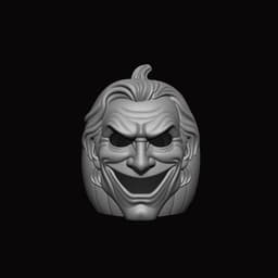 Joker Pumpkin Halloween Lamp $ Decor 3d model