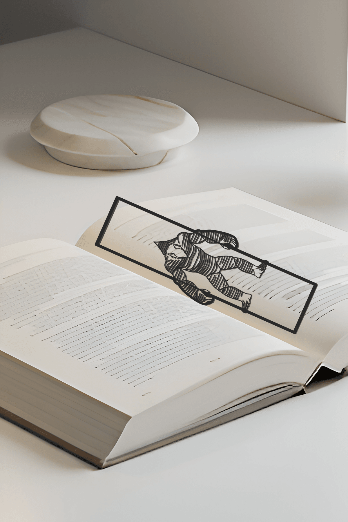 Abominable Bookmark, Creative Bookmark, Gift Idea 3d model