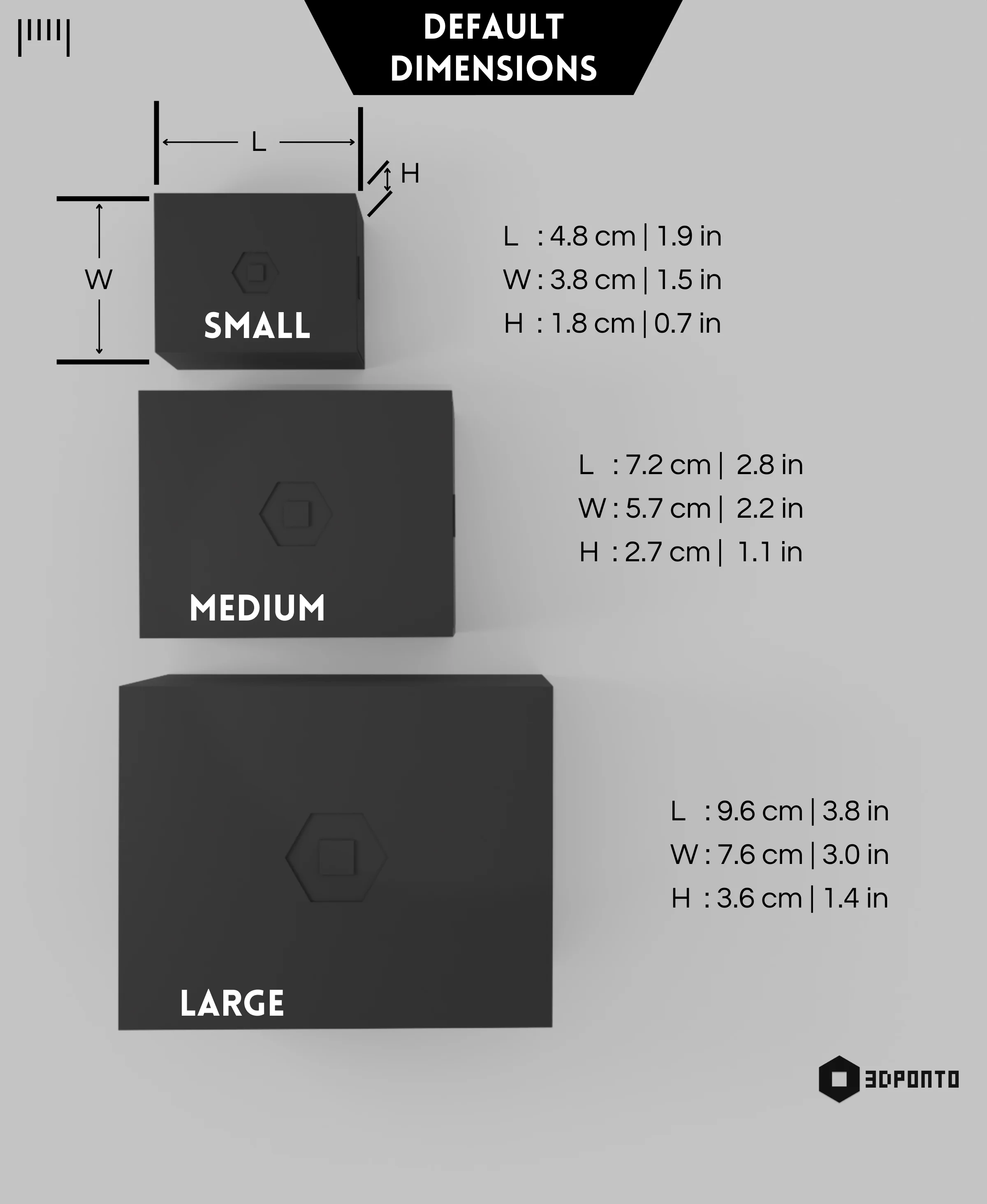 Matchbox Container Set 3d model