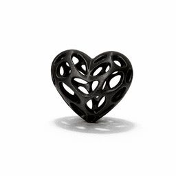 VORONOI HEART SCULPTURE / TWO VERSION (ONE PART OR MULTIPART) / HOMEDECOR / DECORATIONS 3d model