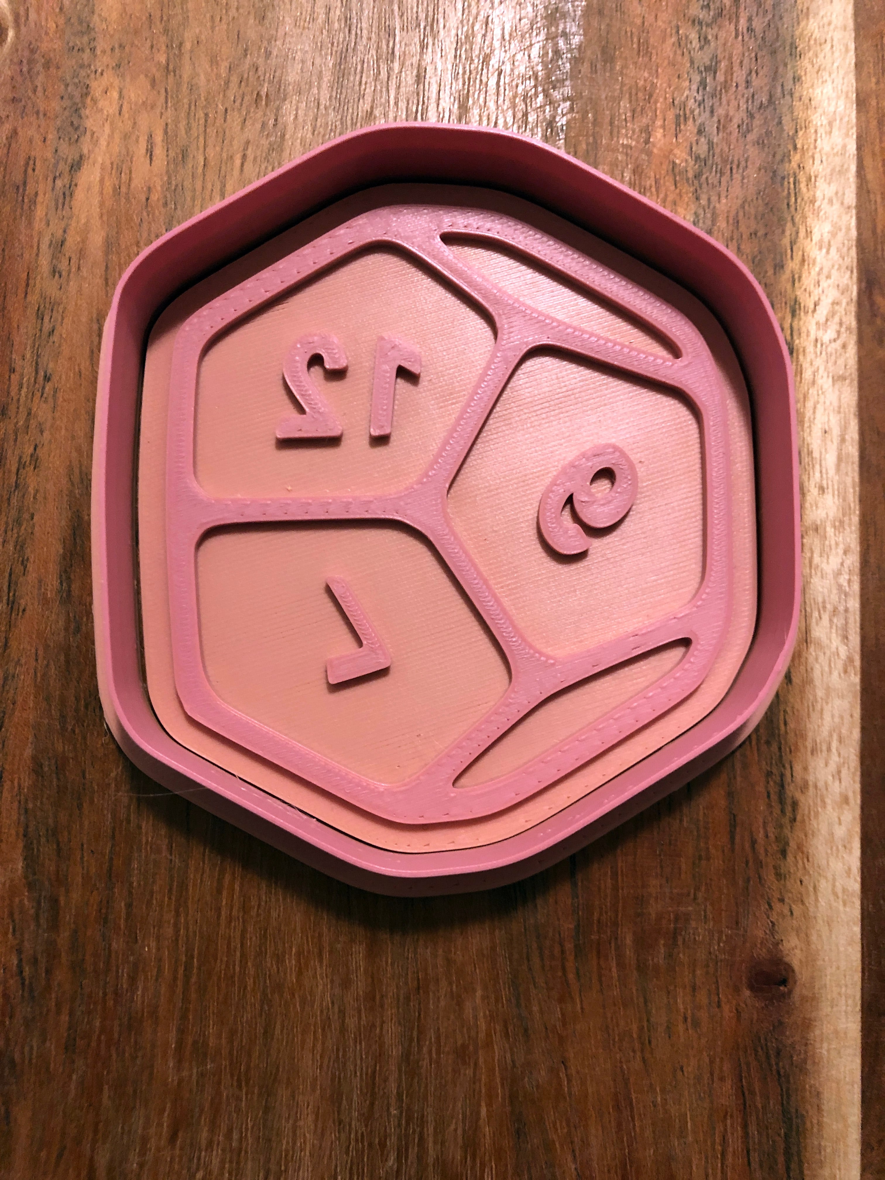 D12 Dice Cookie Cutters and Stamps 3d model