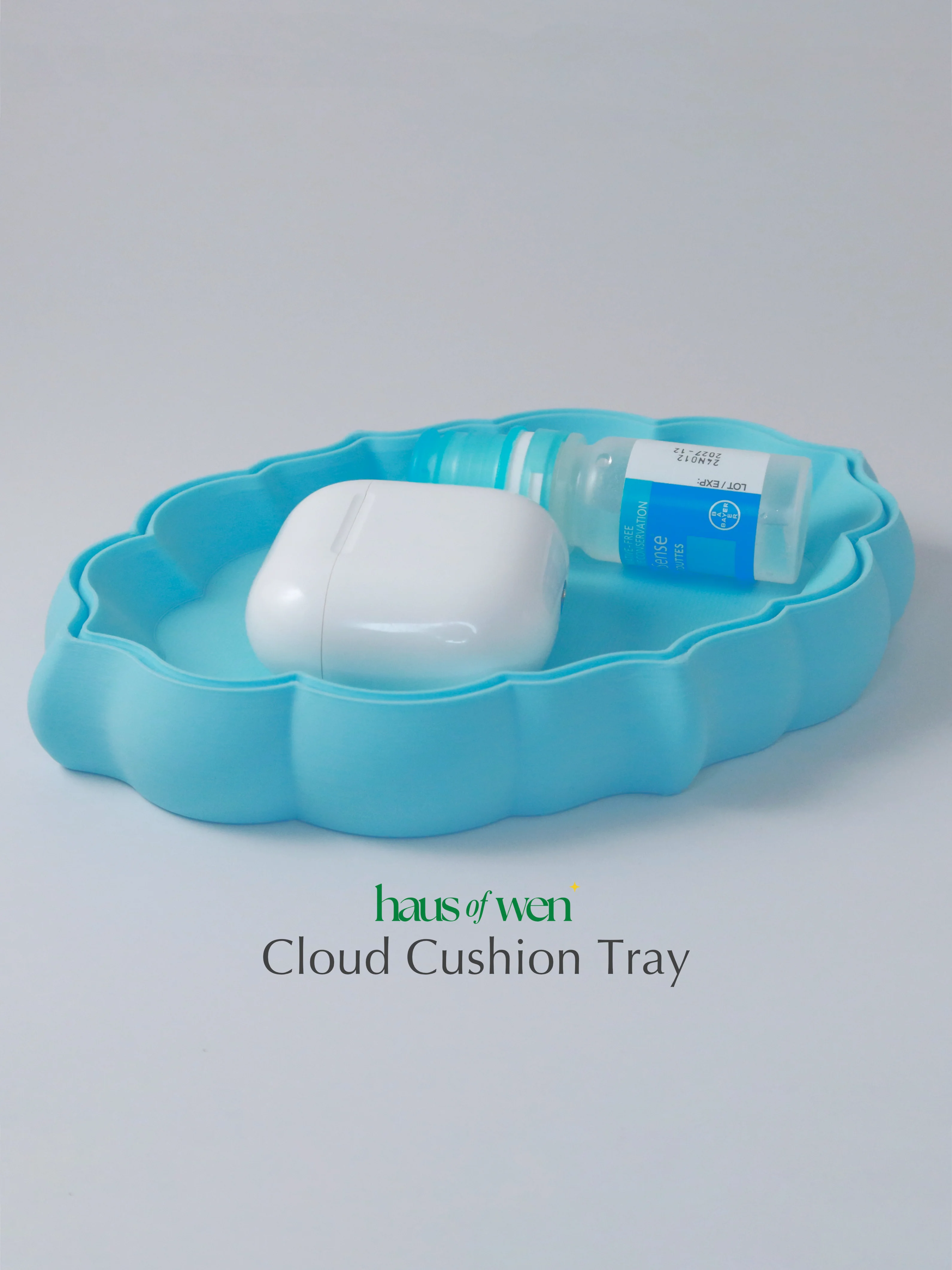 Cloud Cushion Tray - Jewelry Dish for Keys, Trinkets & Cozy Desk Decor 3d model
