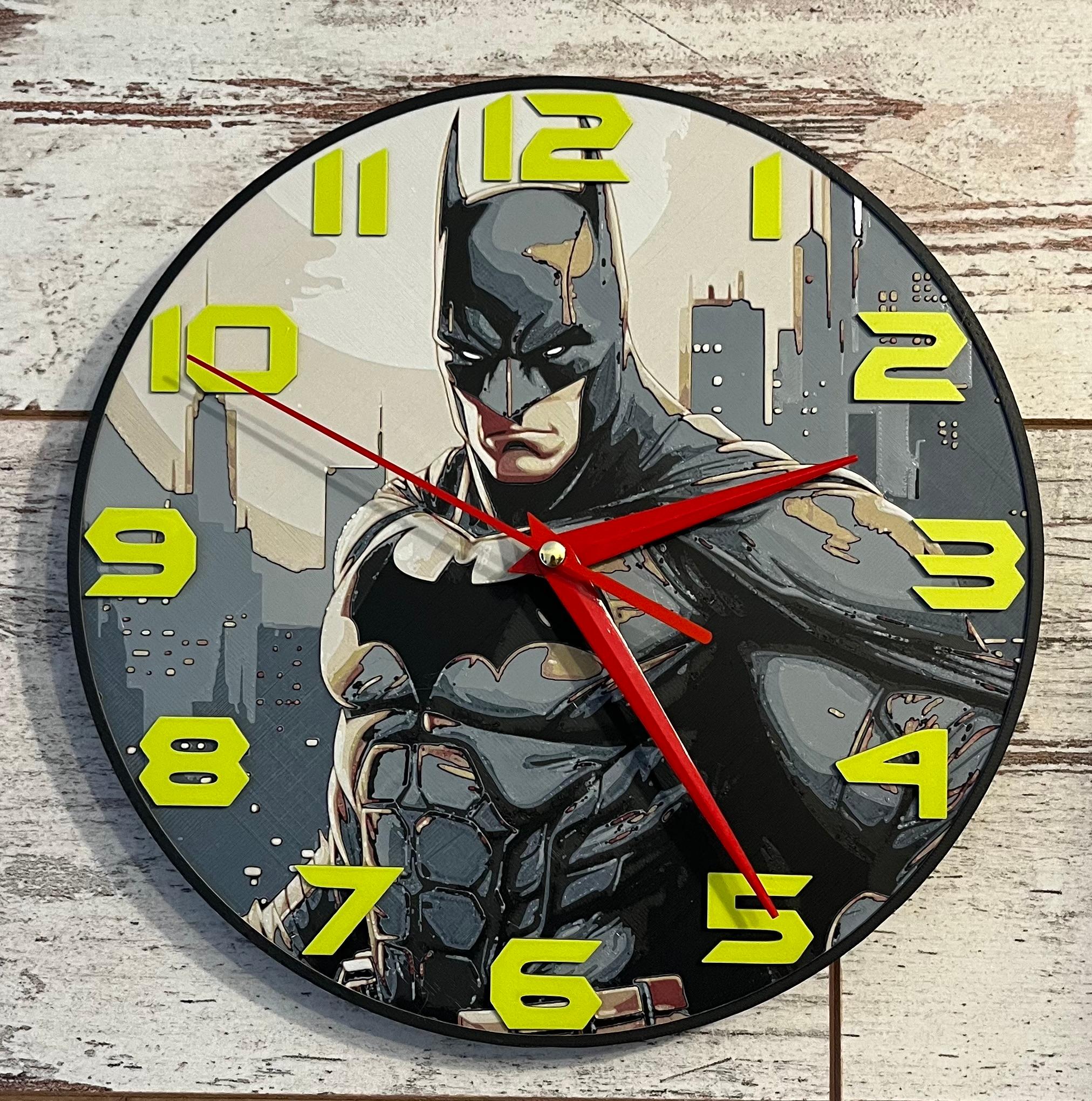 Batman Clock (Filament Painting) 3d model