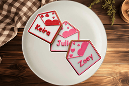 Valentine's Day Envelope Sugar Cookie Customizable 3d model