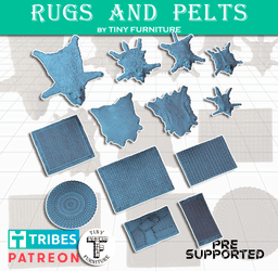 Rugs and Pelts 3d model