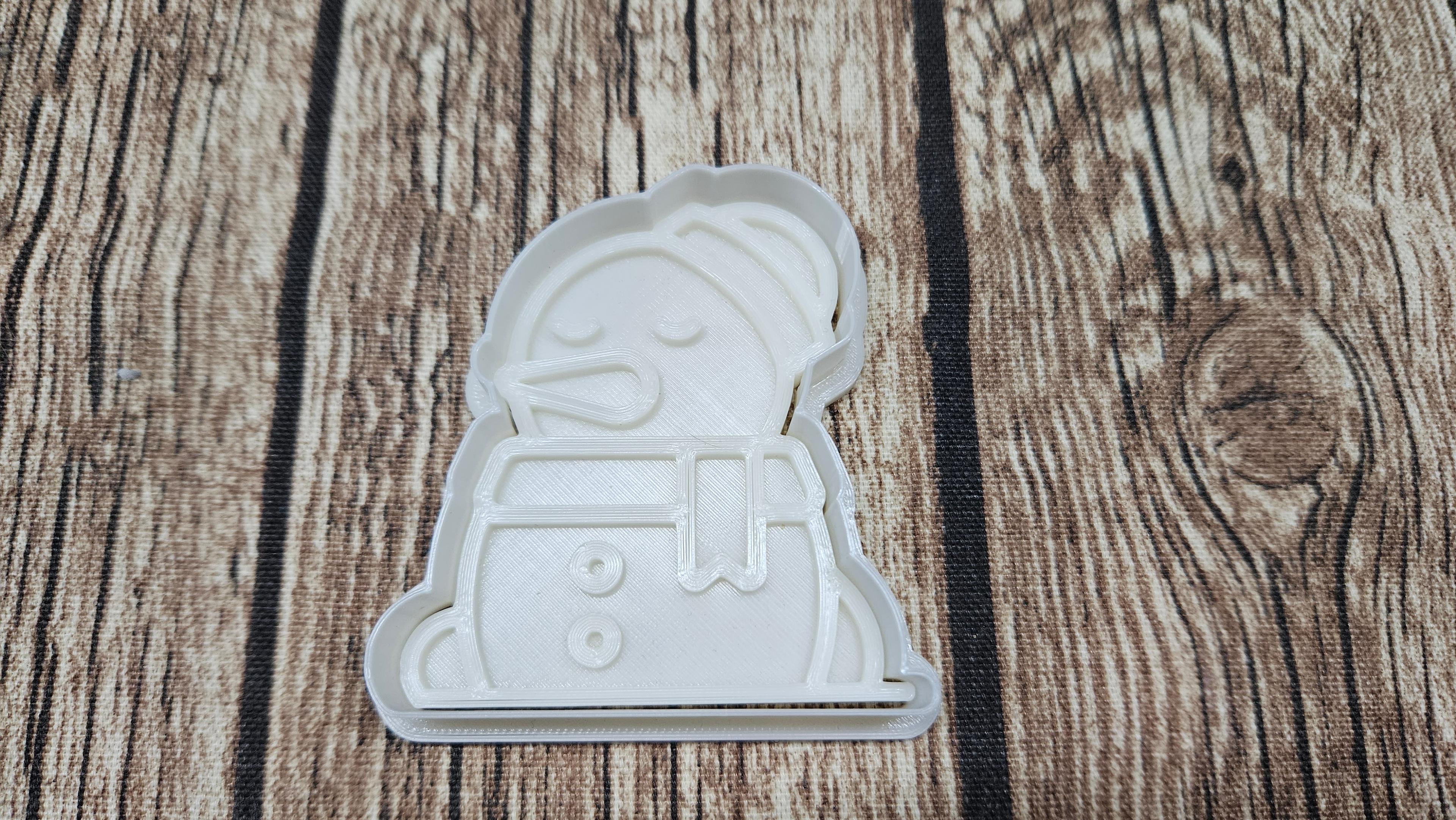 snowmen - cutter and stamp 3d model