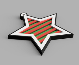 Layered Star Ornament 3d model