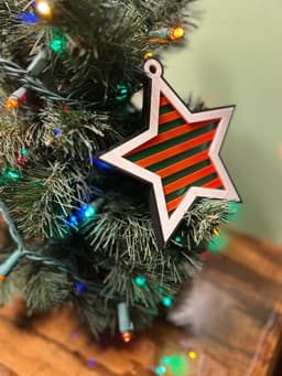 Layered Star Ornament 3d model