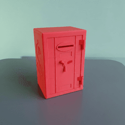 Unopenable Piggybank Safe 3d model