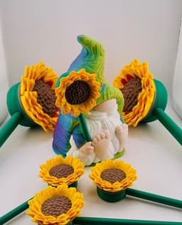 Flower Holding Gnome 3d model
