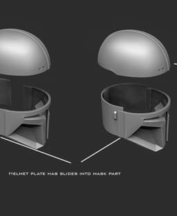 Paz Vizsla helmet 3d model