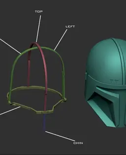 Paz Vizsla helmet 3d model