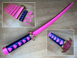 Mitsuri's Collapsing Katana 3d model