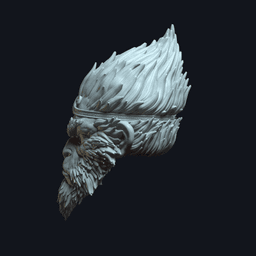 Monkey King v1 Action Figure Head 3d model