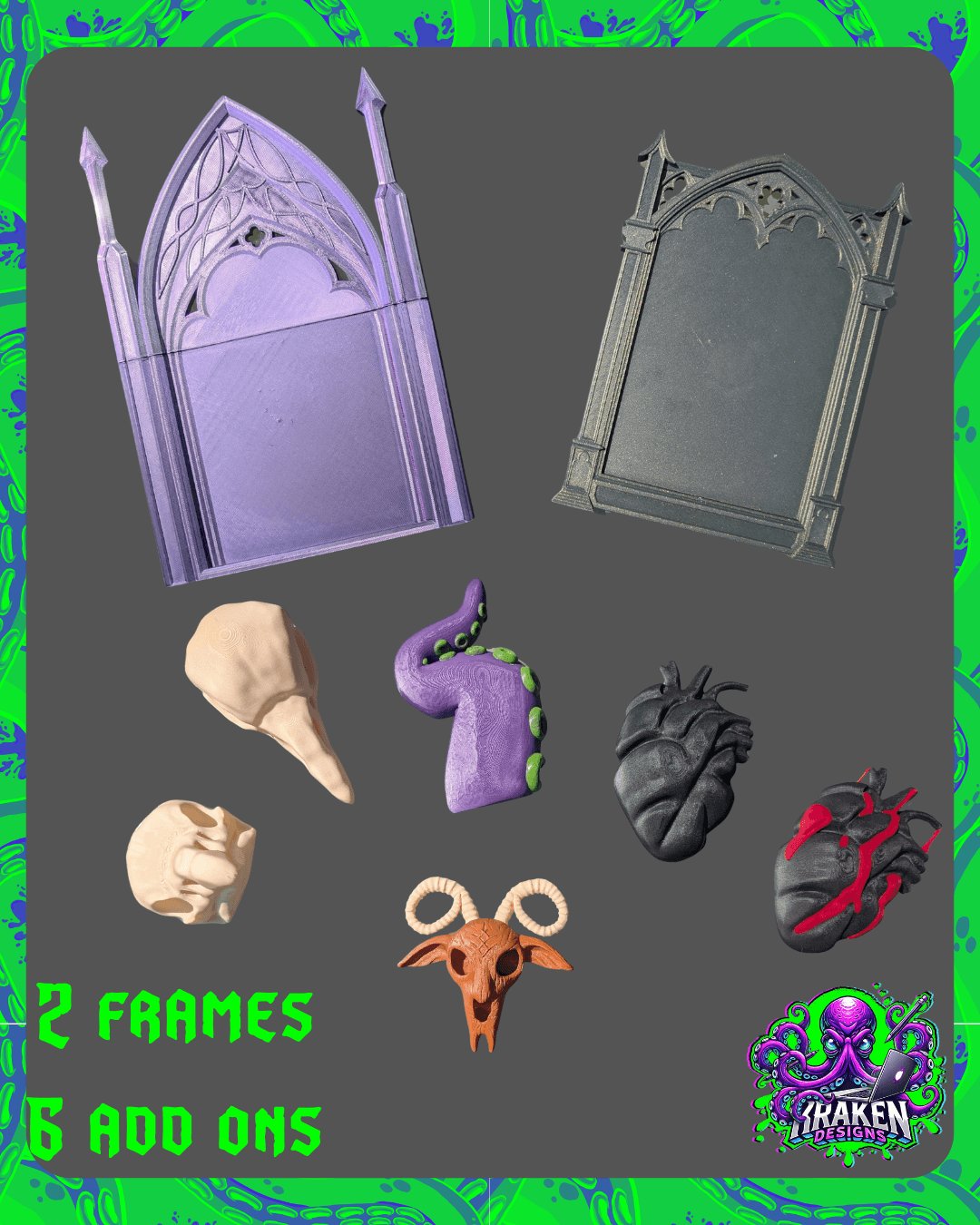 Gothic Interchangeable Frame Set 3d model