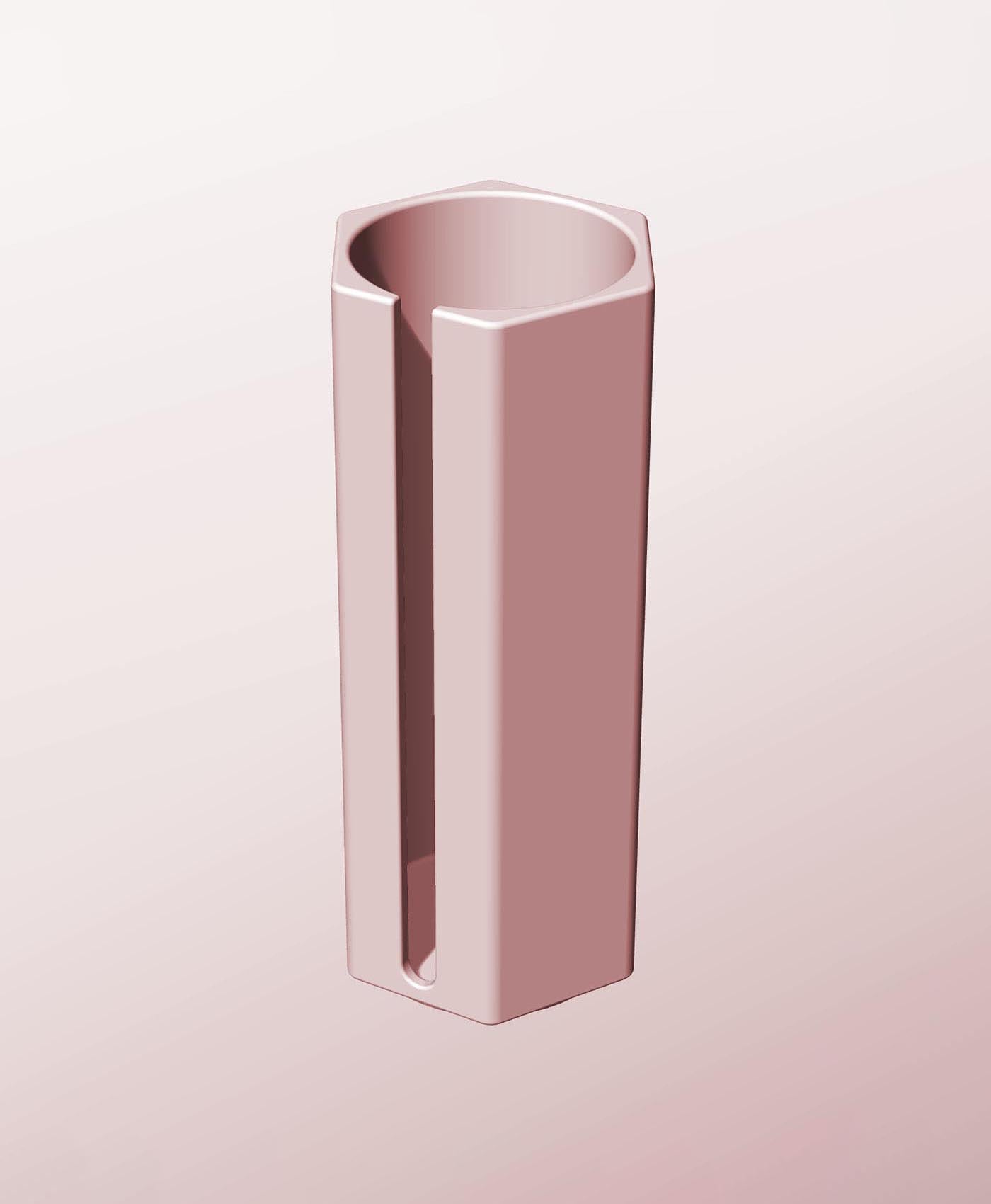 CH68-200-S Modular Stacking slotted container for home decor 3d model