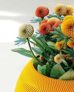 Orange Vase 3d model