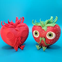 Cute Lil' Strawberry Guy 3d model