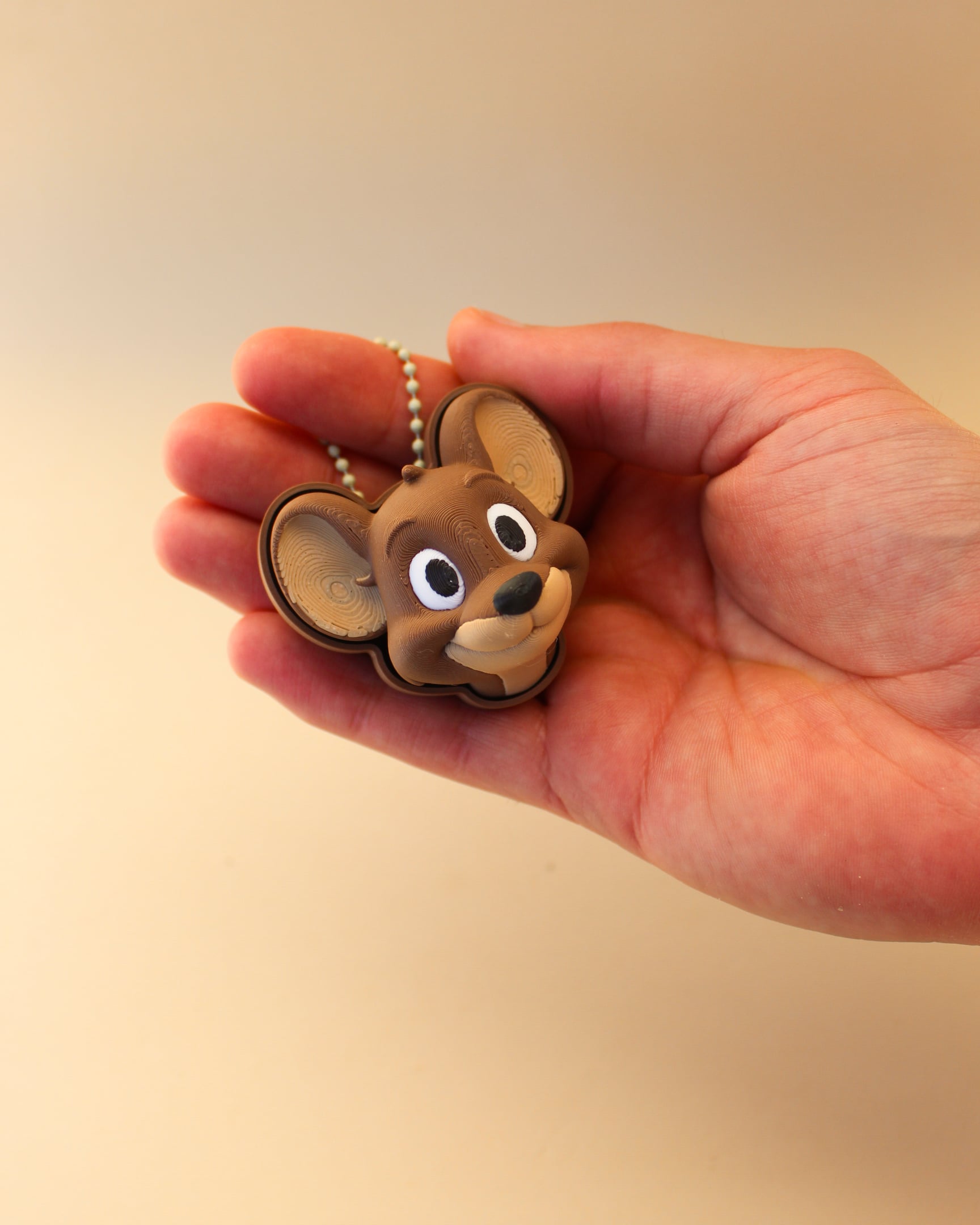 Mouse Clicker Keychain – 3D Printable Fidget Toy 3d model