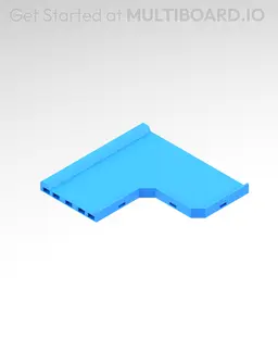 4x(2 to 4) MU - Transition Center - Modular Bolt-Locked Shelf 3d model