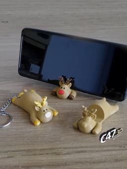 Reindeer Phone Stand 3d model