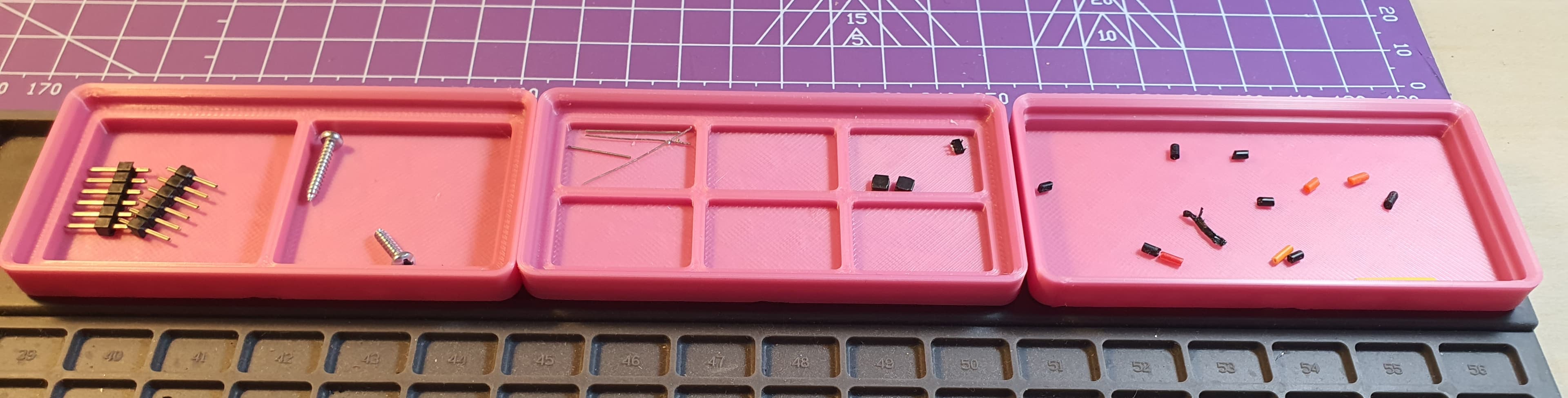 Gridfinity trays for small parts and ongoing projects 3d model