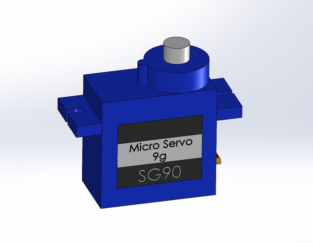 SG90 Micro Servo - 3D Model 3d model