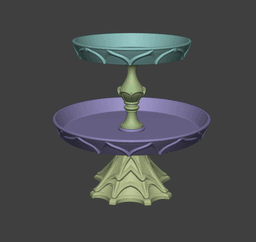 Tiered Serving Tray 3d model