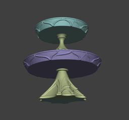 Tiered Serving Tray 3d model