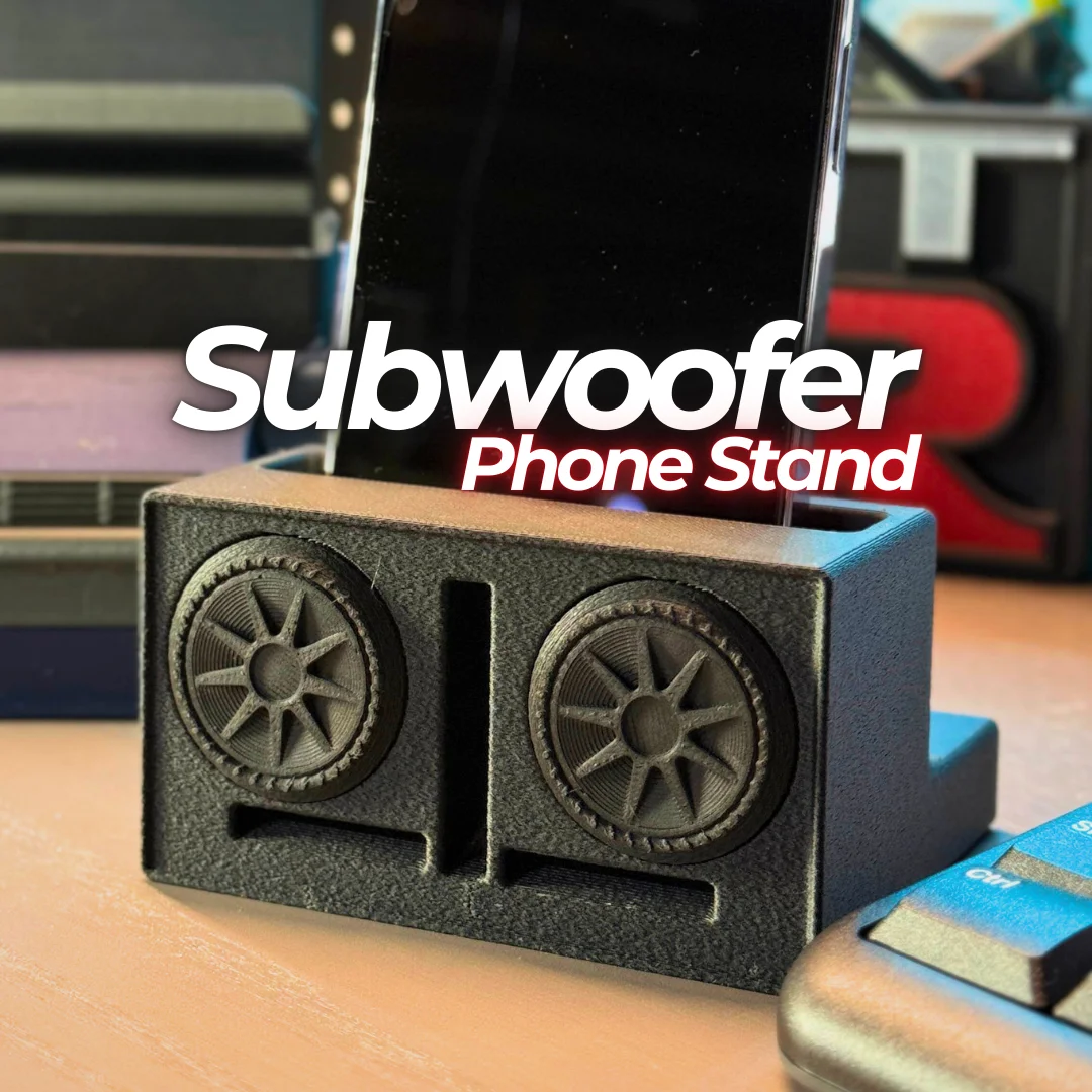 Subwoofer Phone Stand - Free Download 3d model