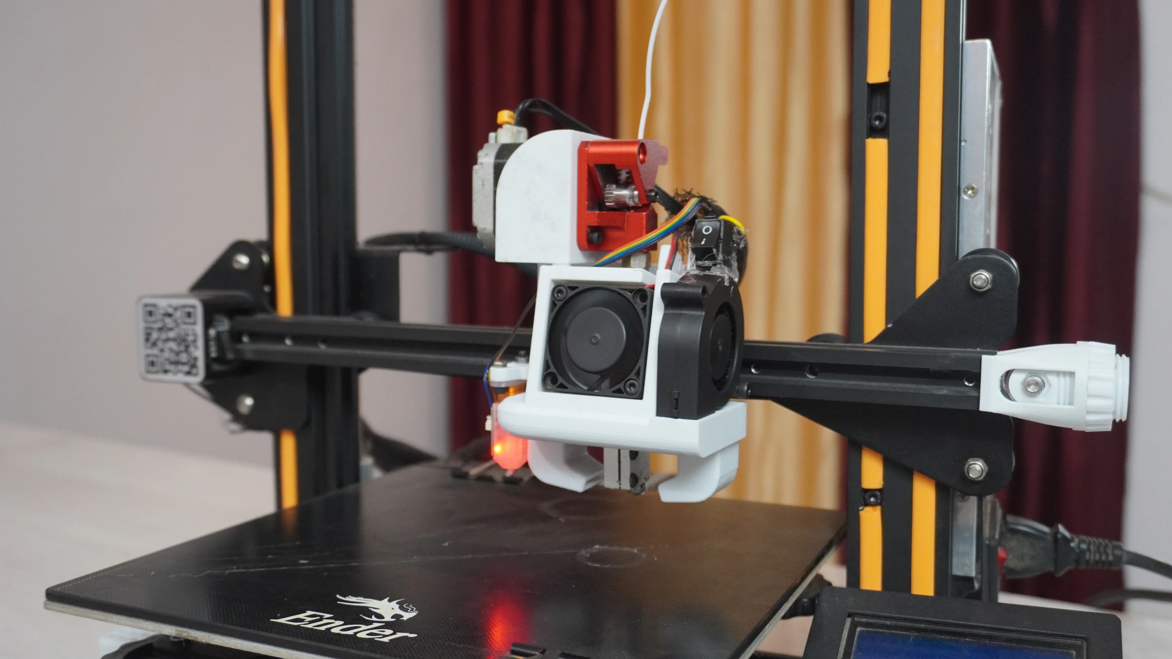 SATSANA FAN DUCT REMIX FOR DUAL GEAR DIRECT DRIVE WITH VOLCANO NOZZLE AND BL TOUCH 3d model
