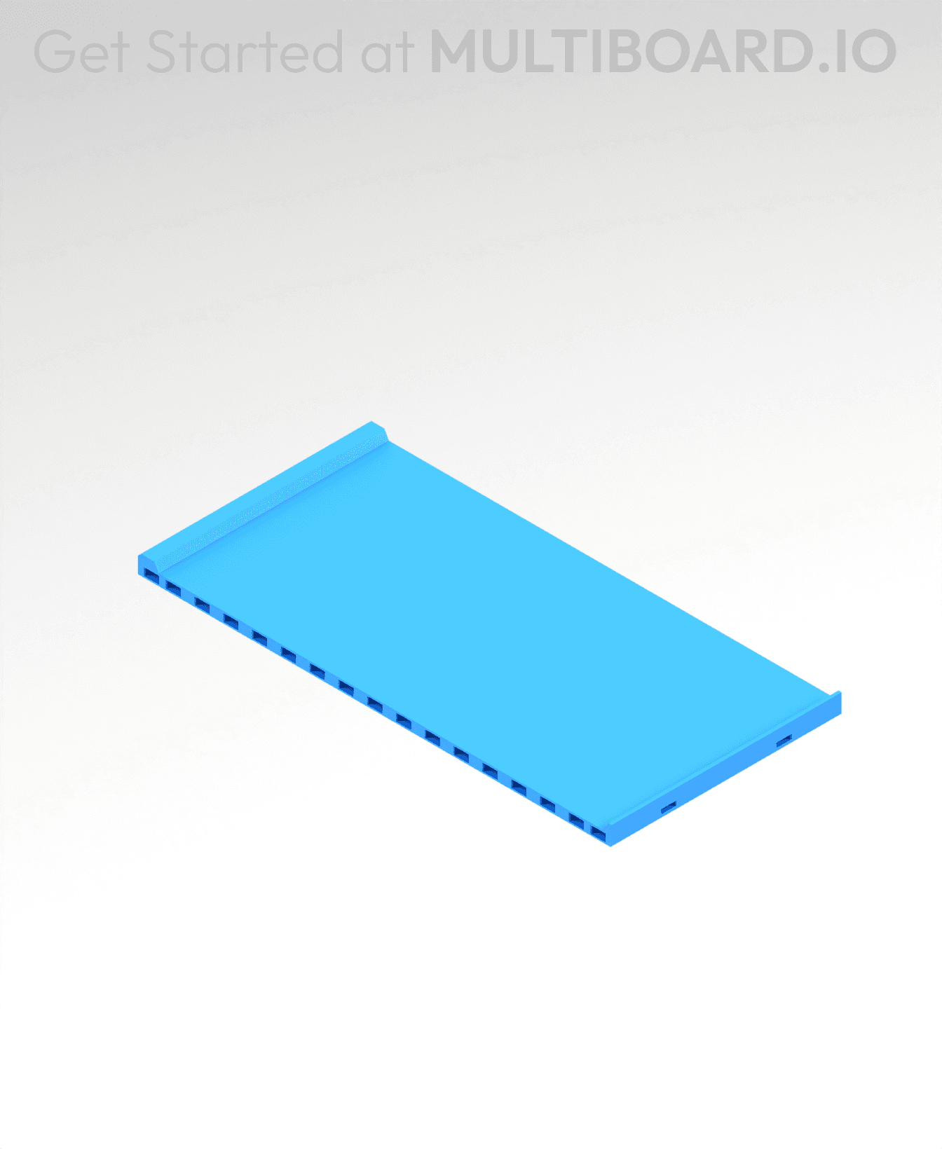 4x8 MU - Center - Modular Bolt-Locked Shelf 3d model