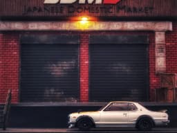 JDM Garage and Warehouse Diorama for Hot Wheels and 1:64 Diecast Cars & Figure 3d model