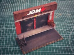JDM Garage and Warehouse Diorama for Hot Wheels and 1:64 Diecast Cars & Figure 3d model