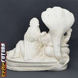 Vishnu & Lakshmi resting on the Divine Snake Sesha 3d model