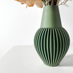 The Donos Vase, Modern and Unique Home Decor for Dried and Preserved Flower Arrangement | STL File 3d model