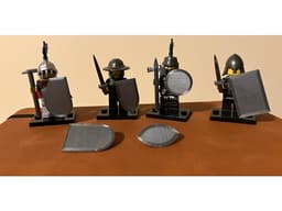 Minfigure-Scale Medieval Weapons and Shields 3d model