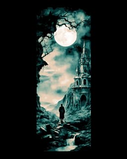 Set of 3 Bookmarks depicting the lands of High Fantasy 3d model