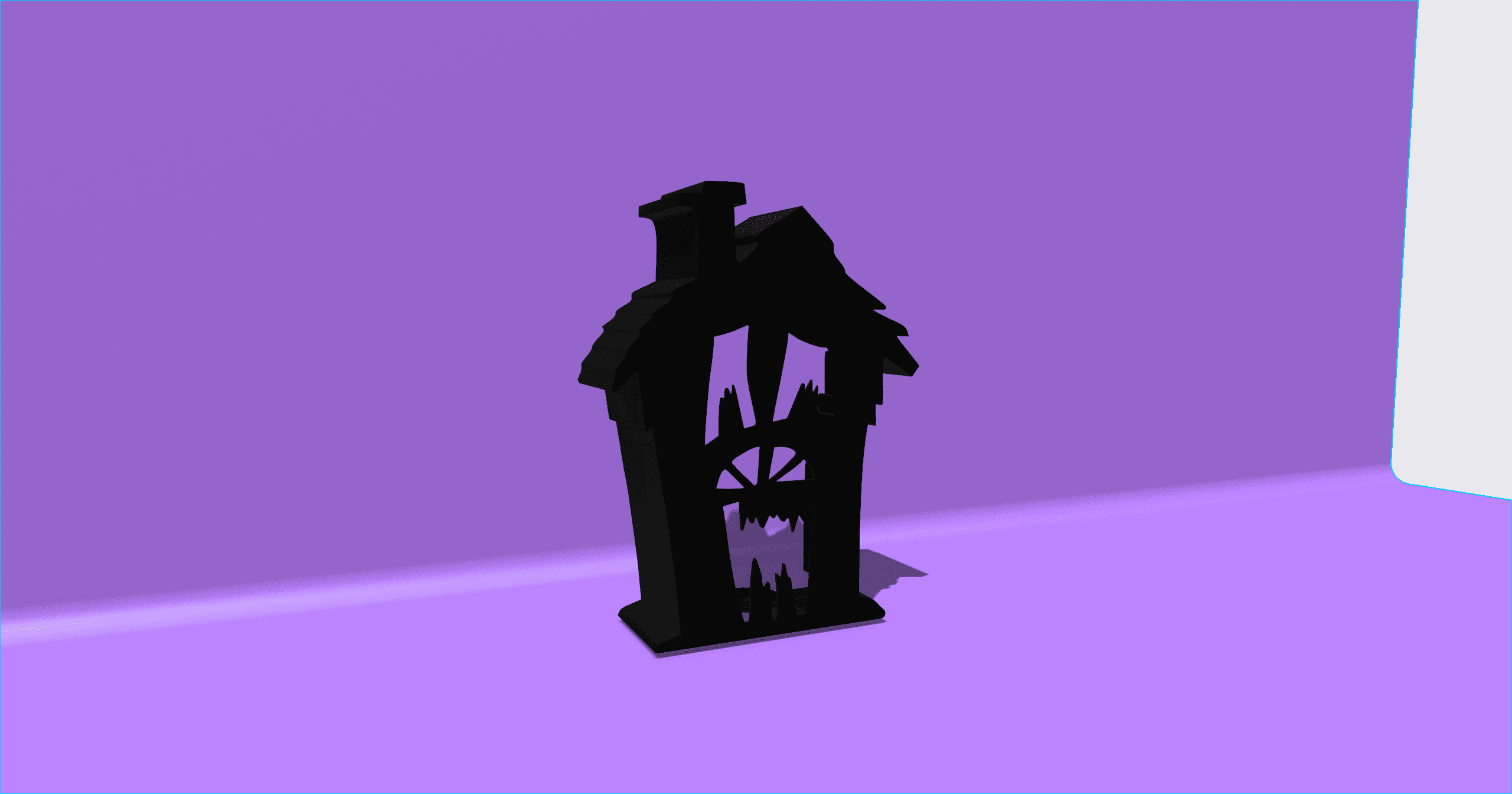 Halloween house haunted candle 3d model
