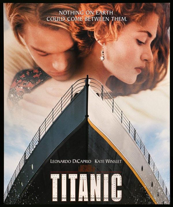 Titanic movie poster text  3d model