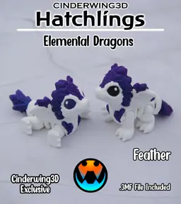 Feather Dragon - Hatchling 3d model